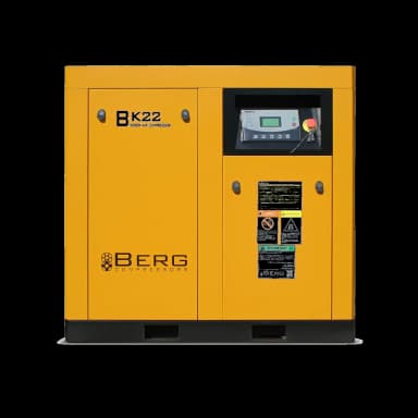 Винтовой компрессор BERG ВК-22, 7 бар, с преобразователем (7 бар, IP 23, С преобразователем) — фото 3